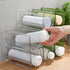 AYktou Wine Rack Water Bottle Organizer Sodas Can Organizer,Stackable Cabinet Organizer Bottle Plastic Water Bottle Holder Can Organizer for Countertop,Table Top,Pantry,Fridge E