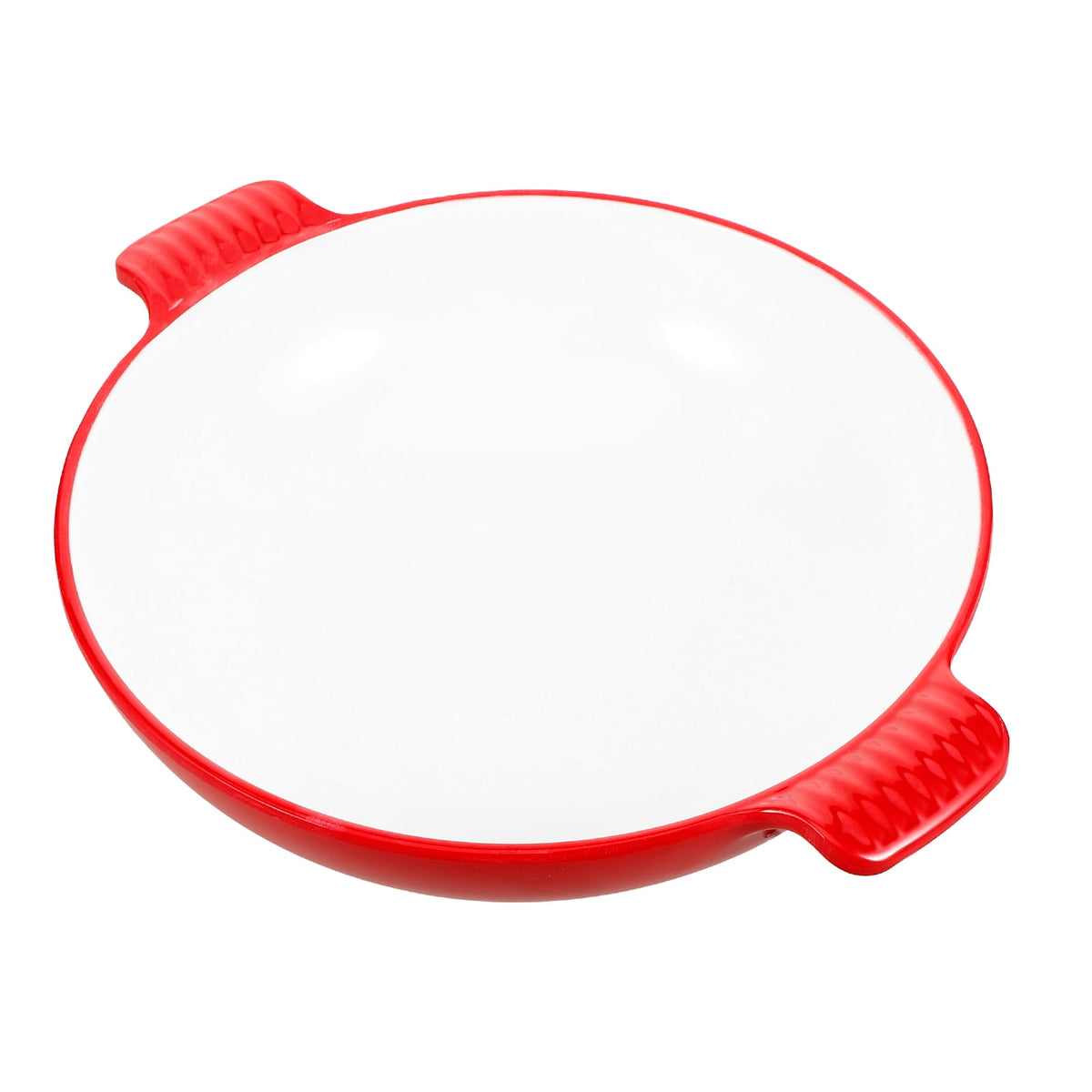 SKISUNO Large Salad Serving Bowl Red Plastic 1Set 10.41X8.45X2.55in
