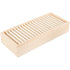 WHAMVOX Gift Ribbon Storage Holder Wooden Box Flower Wrapping Ribbon Holder Organizer