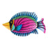 WHAMVOX Purple Iron Fish Wall Decor for Contemporary Home Decoration Easy to Hang Indoors Outdoors 7.5 Inches