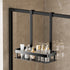 Kdkad 1-Tier Over-the-Door Hanging Shower Caddy - Large Capacity Rust-Proof Bath Organizer, No Drilling Sturdy Shower Shelf & Basket Storage Rack for Bathroom, Space-Saving Design 1-Tier Black