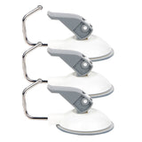 WHAMVOX 3 Pcs Suction Cup Hook Multi-purpose Heavy Duty Hanger