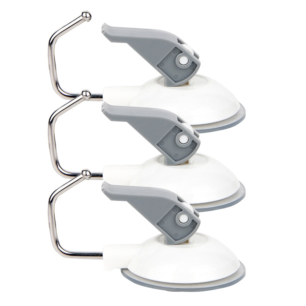 WHAMVOX 3 Pcs Suction Cup Hook Multi-purpose Heavy Duty Hanger