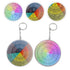 WHAMVOX 2-Pack Metal Hanging Emotion Wheel Keychain Set, Decorative Key for Bags and Keys
