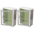WHAMVOX 2 Pcs Modern Mailbox Wall Mount Transparent Office