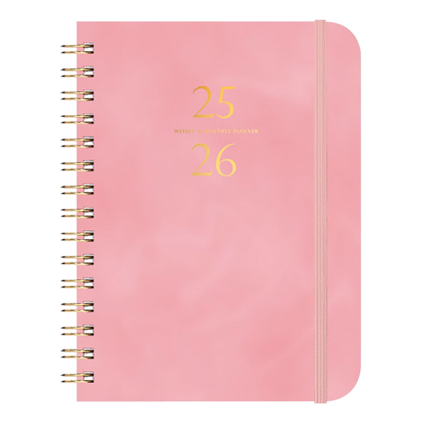 Darzheoy 2025-2026 Planner, Academic Planner 2025-2026 from July 2025, June 2026, Weekly & Monthly Planner Spiral Bound with 12 Monthly Tabs Pink