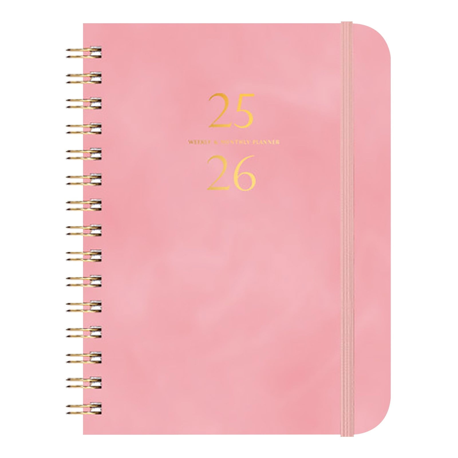 Darzheoy 2025-2026 Planner, Academic Planner 2025-2026 from July 2025, June 2026, Weekly & Monthly Planner Spiral Bound with 12 Monthly Tabs Pink