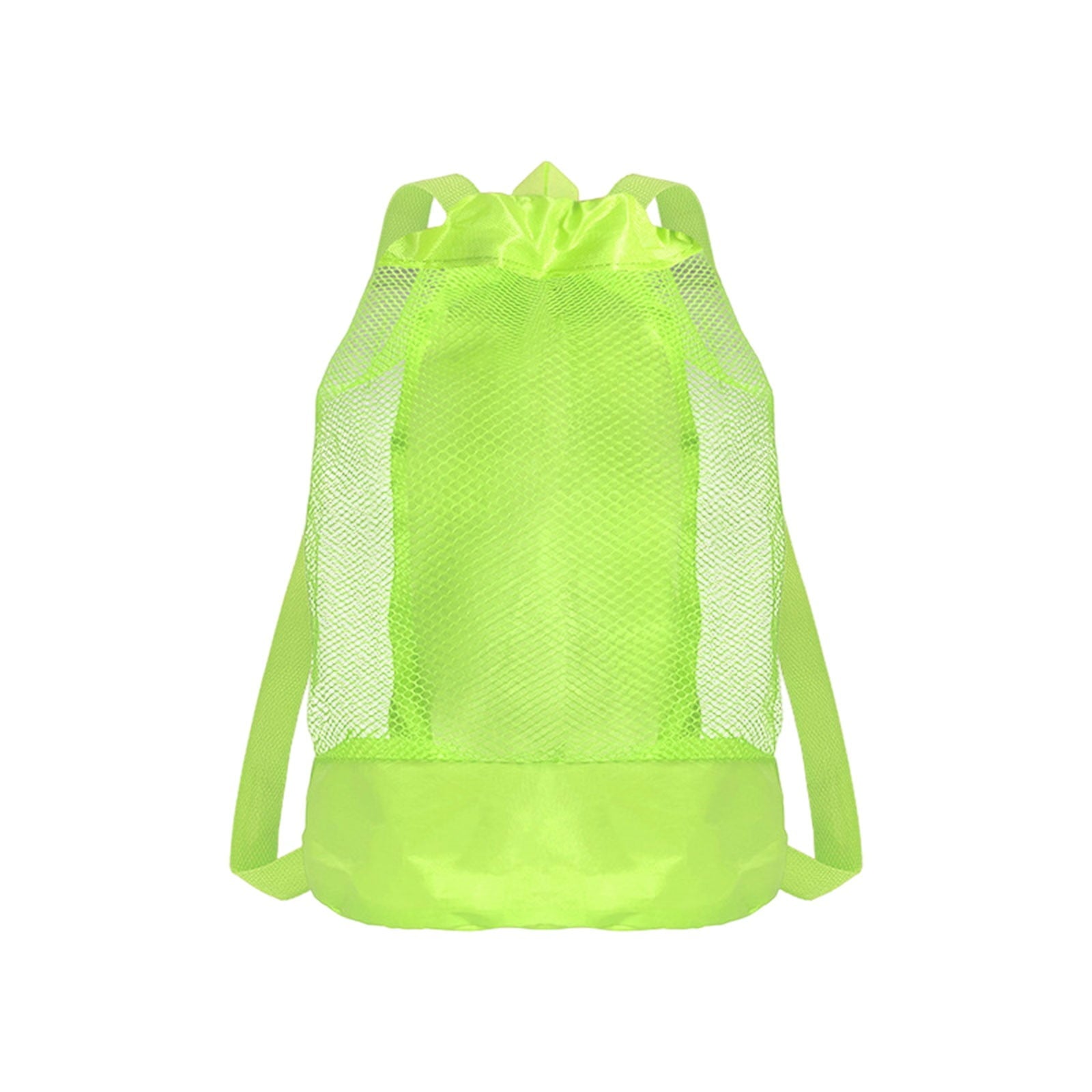 Darzheoy Swim Bag Mesh Drawstring Backpack Beach Backpack for Swimming, Gym, and Workout Gear Green