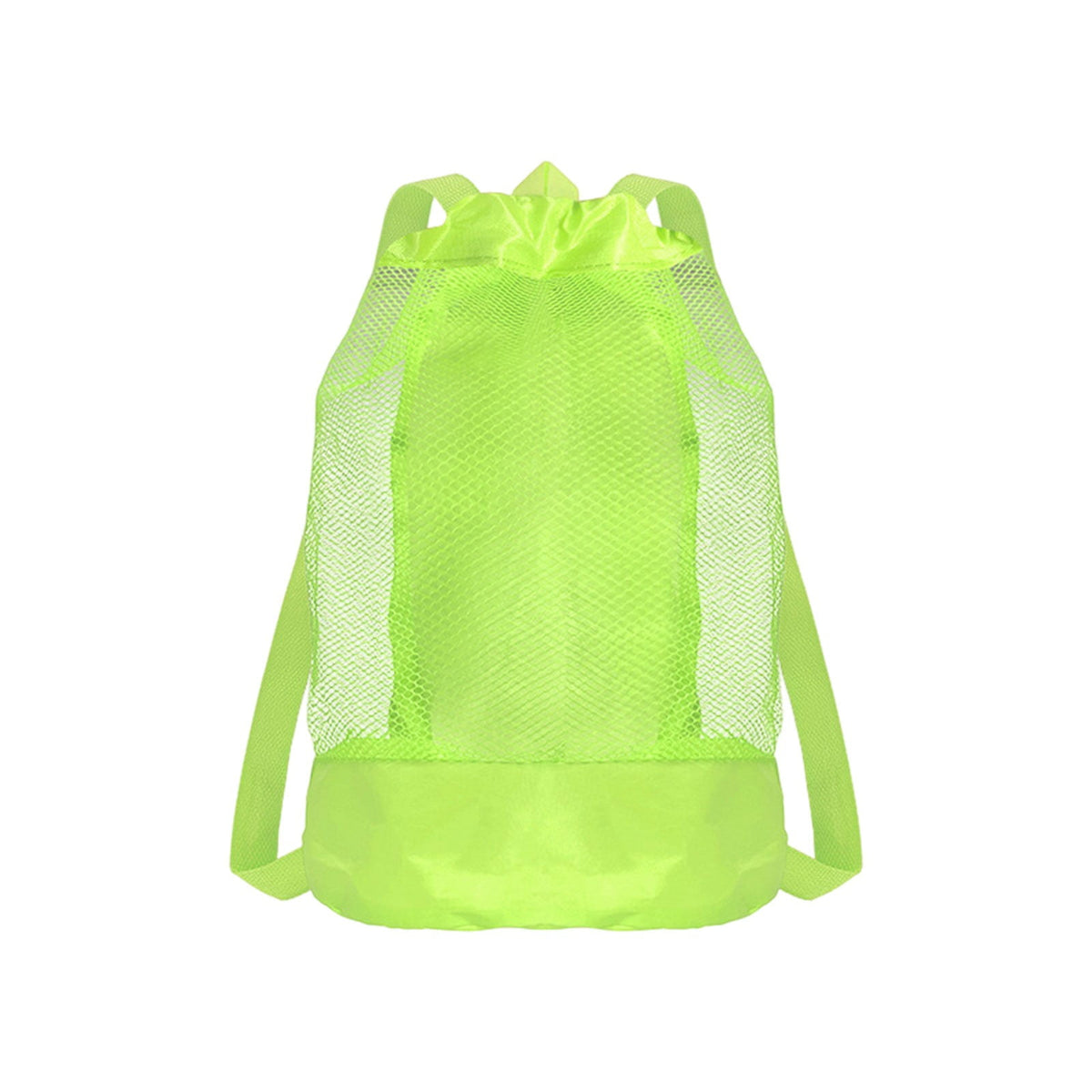 Darzheoy Swim Bag Mesh Drawstring Backpack Beach Backpack for Swimming, Gym, and Workout Gear Green