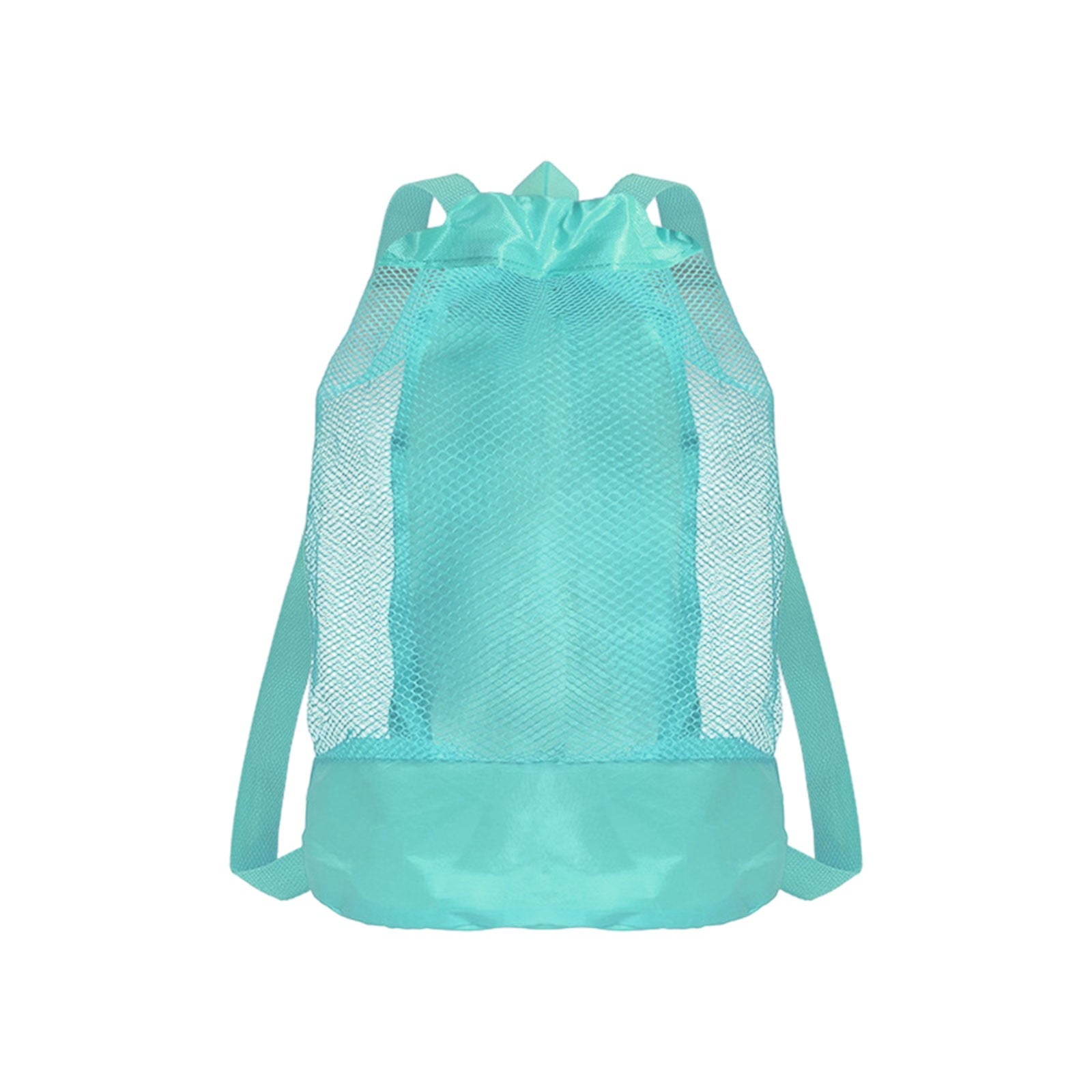 Darzheoy Swim Bag Mesh Drawstring Backpack Beach Backpack for Swimming, Gym, and Workout Gear Mint Green