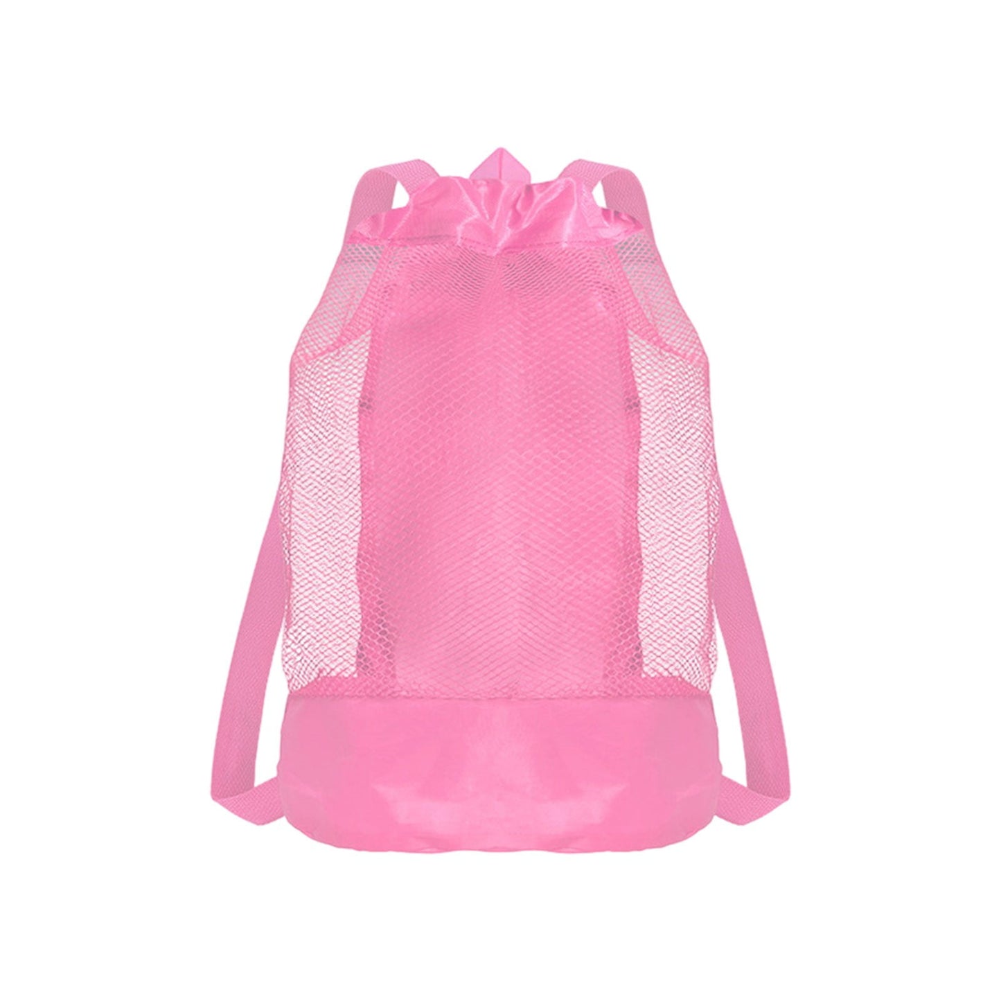Darzheoy Swim Bag Mesh Drawstring Backpack Beach Backpack for Swimming, Gym, and Workout Gear Pink