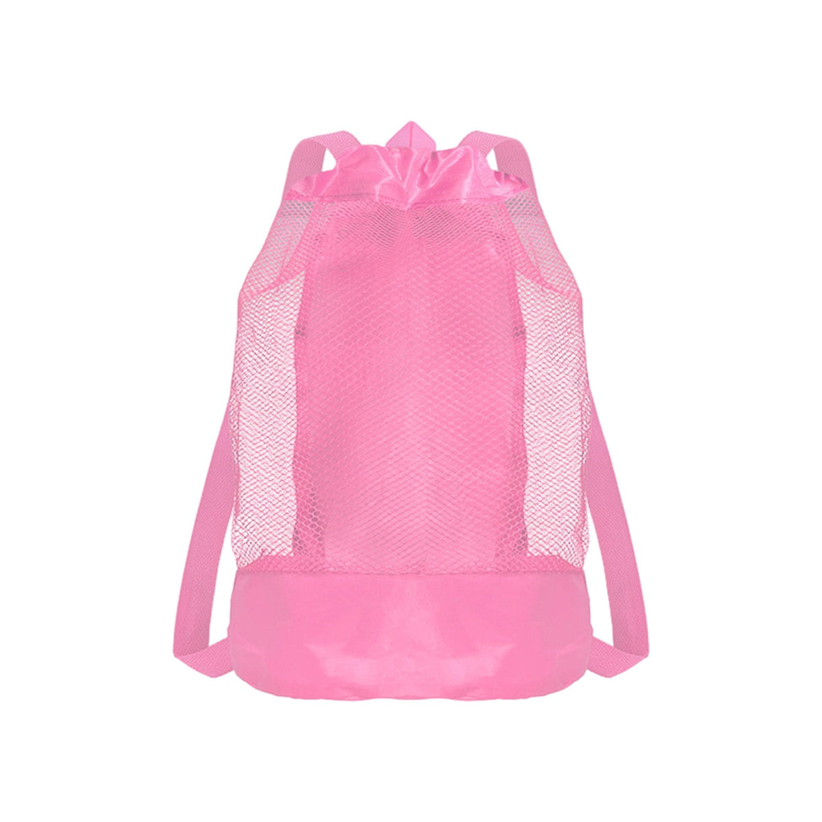 Darzheoy Swim Bag Mesh Drawstring Backpack Beach Backpack for Swimming, Gym, and Workout Gear Pink