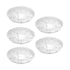 Darzheoy 5 Pack Clear Plastic Plant Saucers Drip Trays Plant Plate Dish for Indoor Planters Flower Pots, 10 inch B