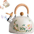 Darzheoy Whistling Tea Kettle for Stovetop, Stainless Steel Tea Pot Kettles, Rapid Boiling Teapot with Stay-Cool Ergonomic Handle, Perfect for Home & Kitchen Multicolor
