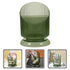 SKISUNO Makeup Brush Holder Pet Green Cylinder 1Set 6.09X4.52X4.52in