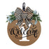Darzheoy Initial Last Name Year Round Front Door Wreath, Welcome Sign Garland with Bow & Eucalyptus, Personalized Creative 26 Letter Farmhouse Wreath for All Seasons Y