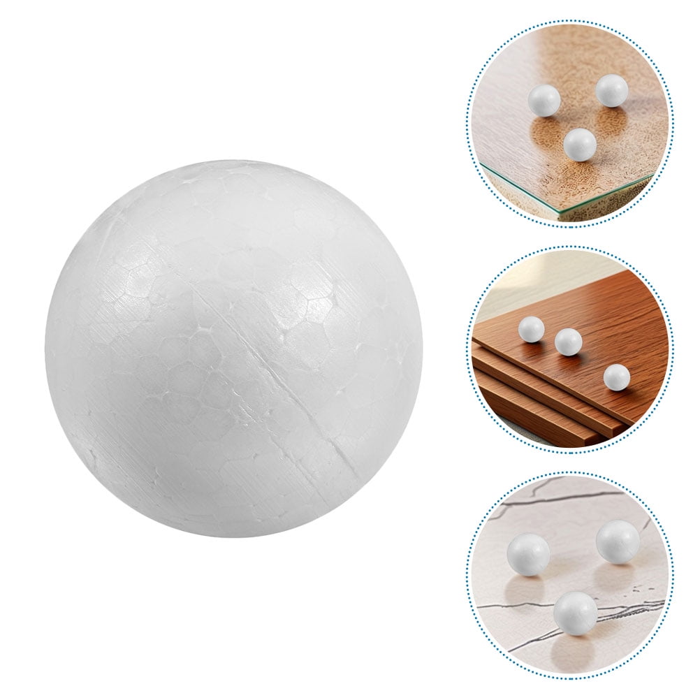 SKISUNO 50Pcs Craft Foam Ball 3In White Sphere for Diy Crafting and Painting Home Decoration