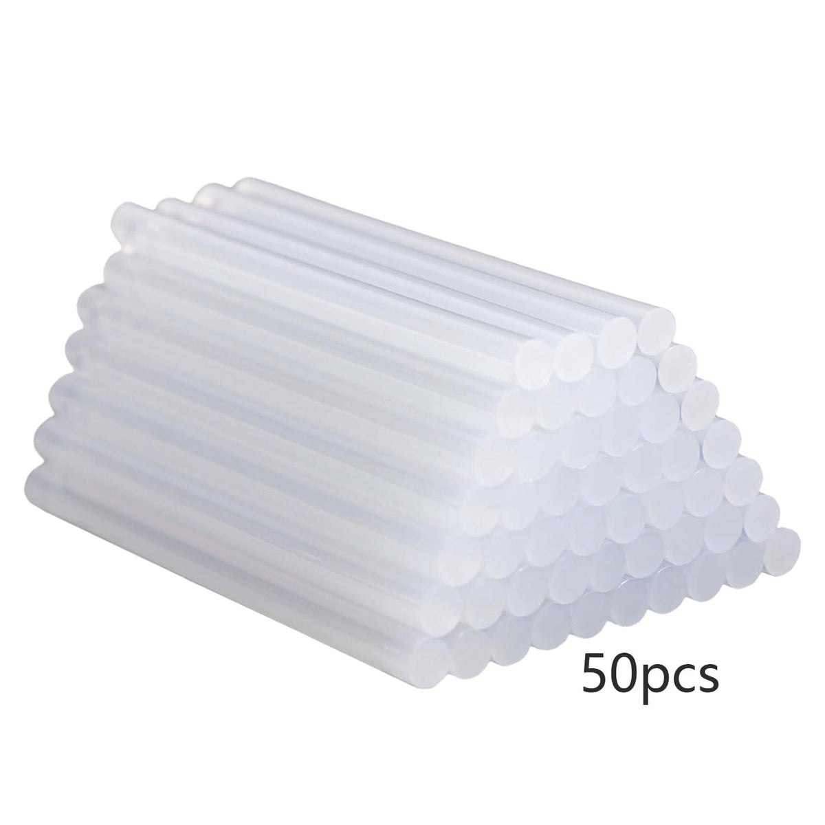Chmadoxn 50-Pack Clear Mini Hot Glue Sticks - Quick-Bonding Multi-Surface Adhesive for Metal, Wood, Glass, DIY Art, Crafts & Home Repairs, Compatible with Low/High-Temperature Glue Guns 50 pc Clear