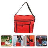 SKISUNO Insulated Reusable Grocery Bags Set of 1 in Red, Thermal Cooler Tote for