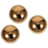 HOOWIFFY 3pcs Golden Stainless Steel Hollow Spheres Reflective Garden Ornaments Outdoor Yard Decor