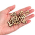 HOOWIFFY Unfinished Light Brown Wooden Numbers for Crafts and Home Decor Natural Material Art Supplies