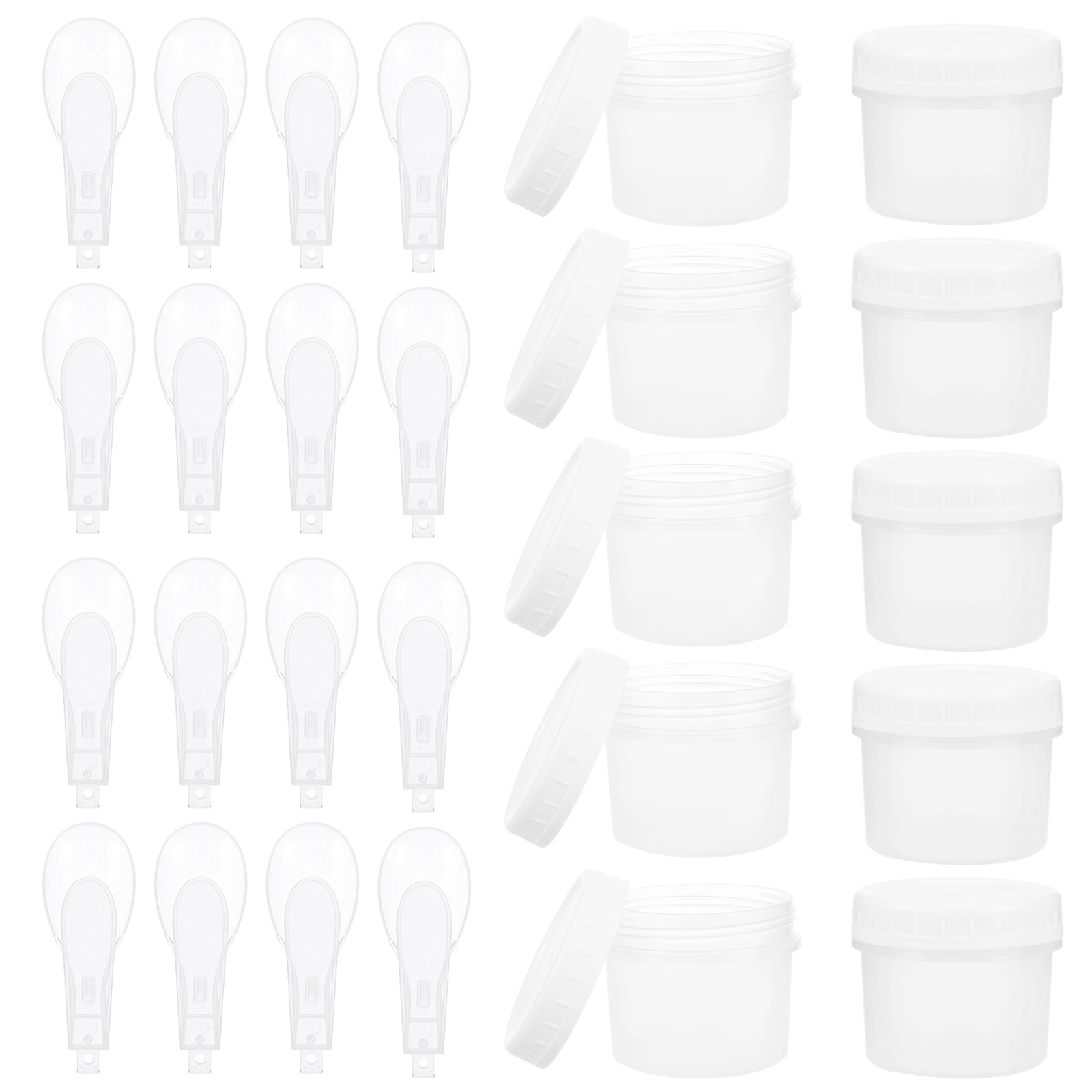 HOOWIFFY Plastic Freezer Containers Set of 10, Airtight Sealed Food Storage Boxes for Kitchen and Household Use