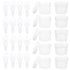HOOWIFFY Plastic Freezer Containers Set of 10, Airtight Sealed Food Storage Boxes for Kitchen and Household Use