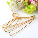 HOOWIFFY Small Hanger Shape 10 Pcs Metal Clothes Hangers Carbon Steel for Childrens Doll Clothes DIY Toy Use