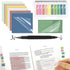 Darzheoy 9Pcs Transparent Sticky Notes, Clear Sticky Notes, Waterproof Translucent Sticky Note Pads for Books Annotation, Clear Post it Notes for Bible Study, Office Multicolor