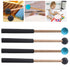 HOOWIFFY Drum Mallets Wooden Rubber 2 Pairs 8.7x1in