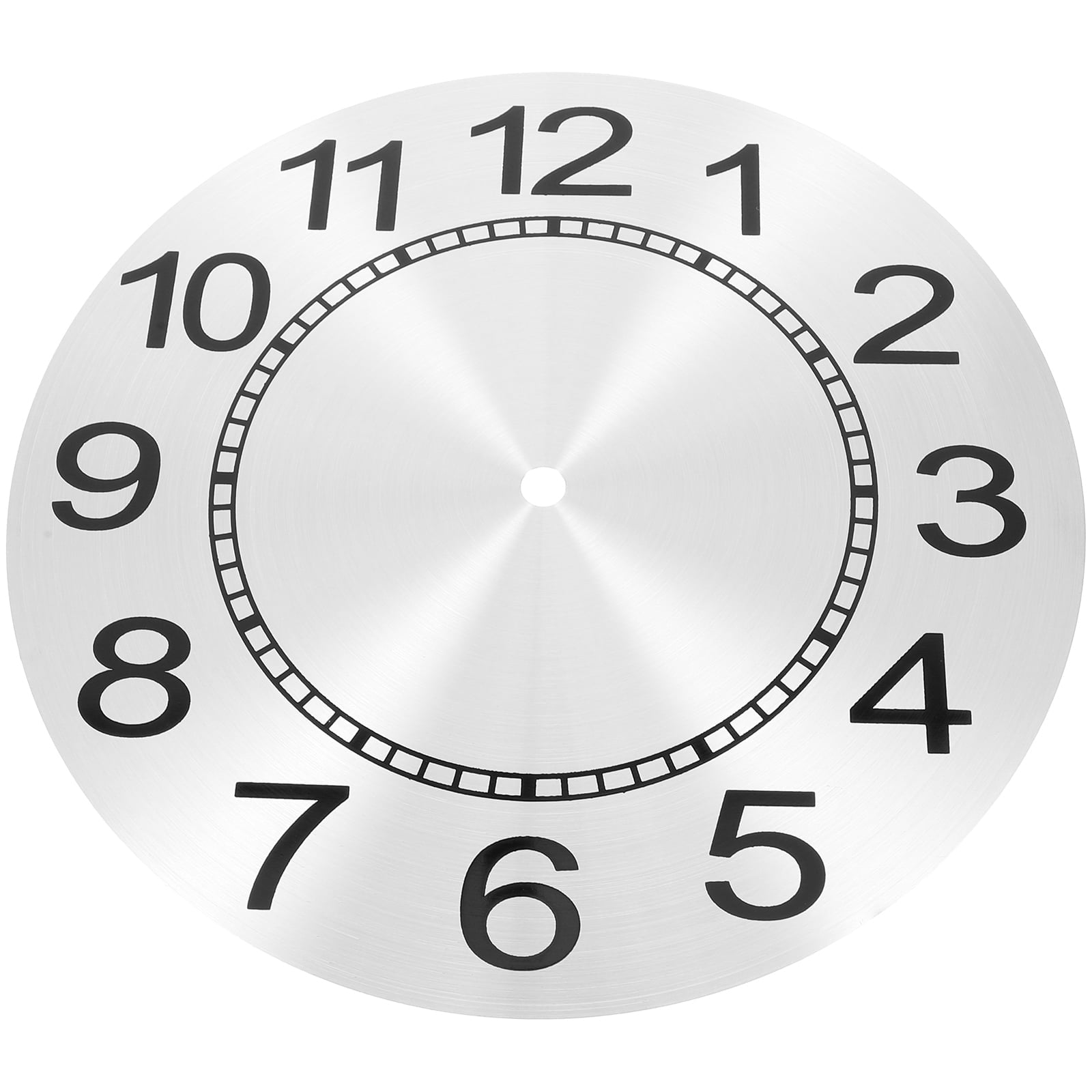 HOOWIFFY Aluminum Clock Face Replacement Dial for Wall Clocks, 1 Set and Easy to Install