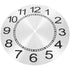 HOOWIFFY Aluminum Clock Face Replacement Dial for Wall Clocks, 1 Set and Easy to Install