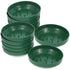 HOOWIFFY Green Plastic Flower Arrangement Plates 5.7 x 5.7 x 1.6 Inches Floral Craft Supplies for Decorations