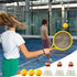 Chmadoxn Kids Badminton & Tennis Set - Racket Family Sports Gift with Balls， Lightweight Beginner Gear for Ages 6-12, Indoor/Outdoor Play Red 1