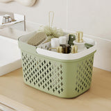 Kdkad Portable Shower Caddy Basket - Water-Resistant Bath Organizer with Drain Holes | PP Plastic Dorm Essential with Handles for Toiletries & Cosmetics Storage 7.5×10.4×6.6 in C