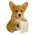 Darzheoy Dogs Toilet Roll Holder Series, 3D Resin Cute Dog Towel Rack, Wall Mouted Toilets Paper Storage Dispenser for Home Bathroom Kitchen G