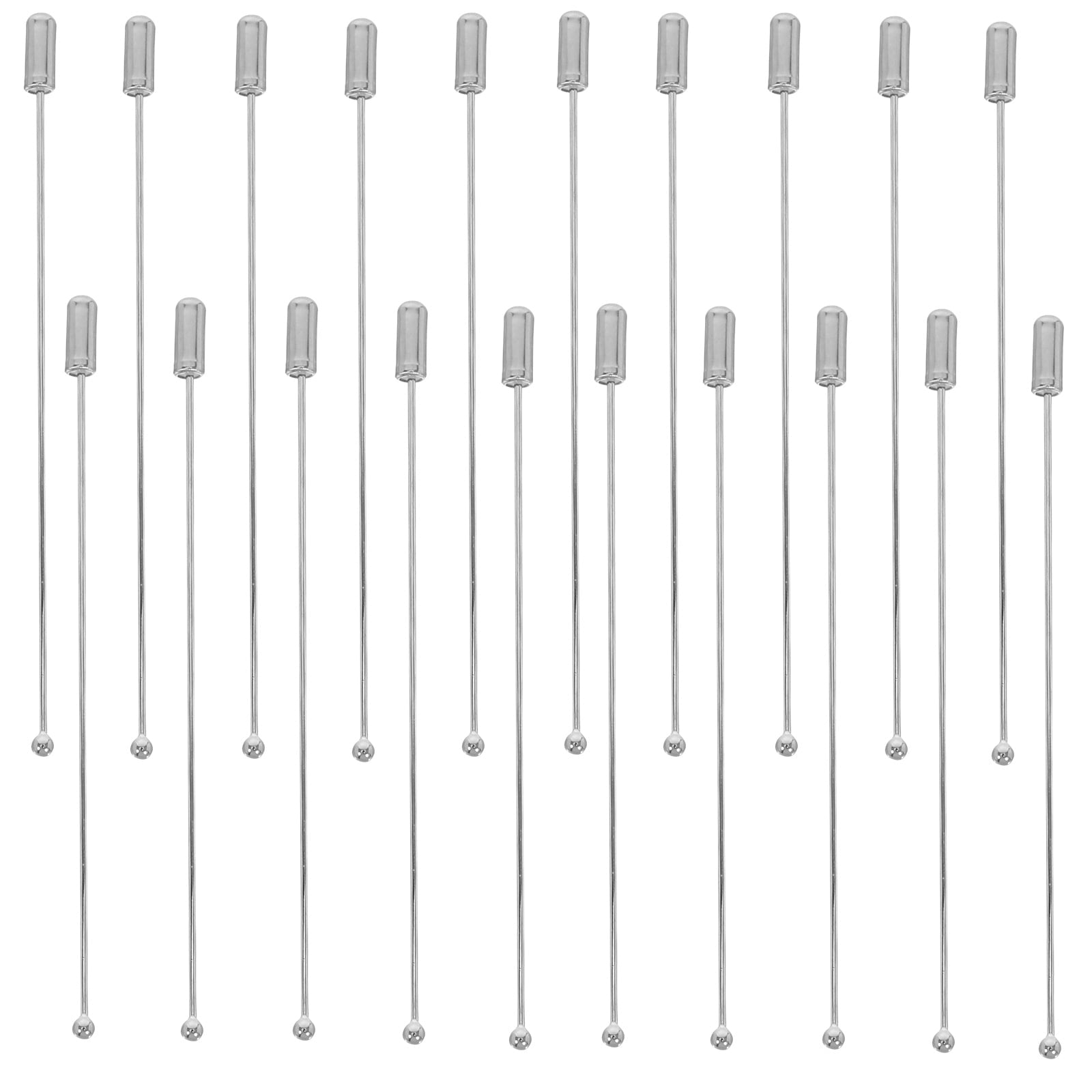 HOOWIFFY Stainless Steel Stick Pins for Crafts and Hats, Elegant and Portable, 20 Pieces