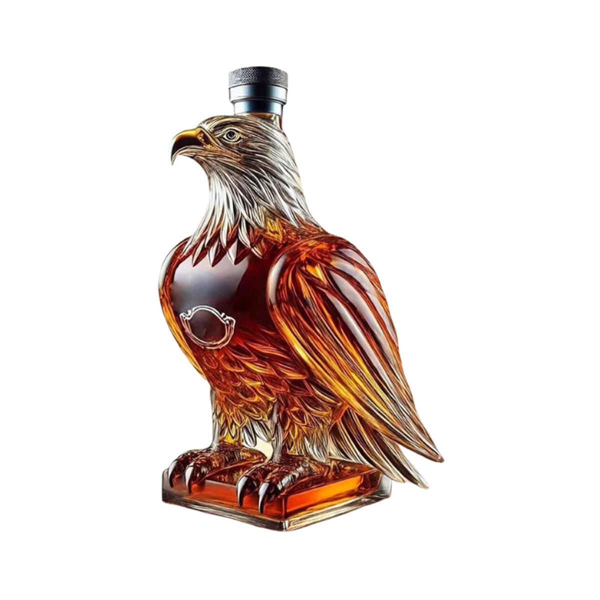 Darzheoy Wolf Whiskey Bottle, Funny Wolf Whiskey Bottle, 3D Wolf Shape Glass, Wine Decanter for Men Dad, Home Bar Dachshund Lover Decor C