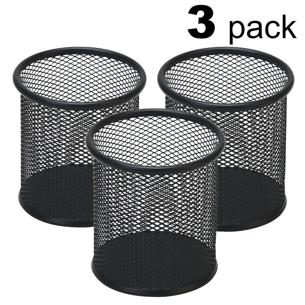 Darzheoy Pen Holder Mesh Pencil Holder Metal Pencil Holders Pen Organizer for Desk Office Pencil Holders, Back to Sch-ool Supplies B