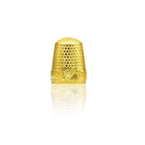 HOOWIFFY Portable Copper Thimble Golden Sewing Accessory for Beginners 10Pcs