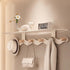 Darzheoy Wall Mounted Coat Rack with Shelf, 14 inches White Wood Floating Shelf for Entryway, Bathroom, Bedroom L