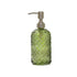 Darzheoy Glass Soap Dispenser 15 Oz for Bathroom Kitchen, Hand Soap/Lotion Dispenser with Plastic Pump Green