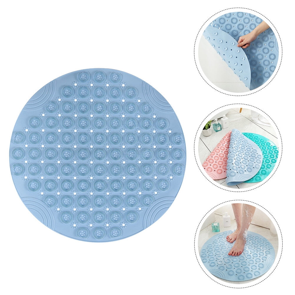HOOWIFFY PVC Foot Cleaner Mat with Acupoint Massage for Home Use, Non- Bath Shower Floor Mat, 1 Pc