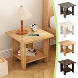 Kdkad Compact Multi-Functional Side Table, Small Accent End Table for Sofa, Bedside, Living Room & Apartment, Portable Tea Table Nightstand Brown
