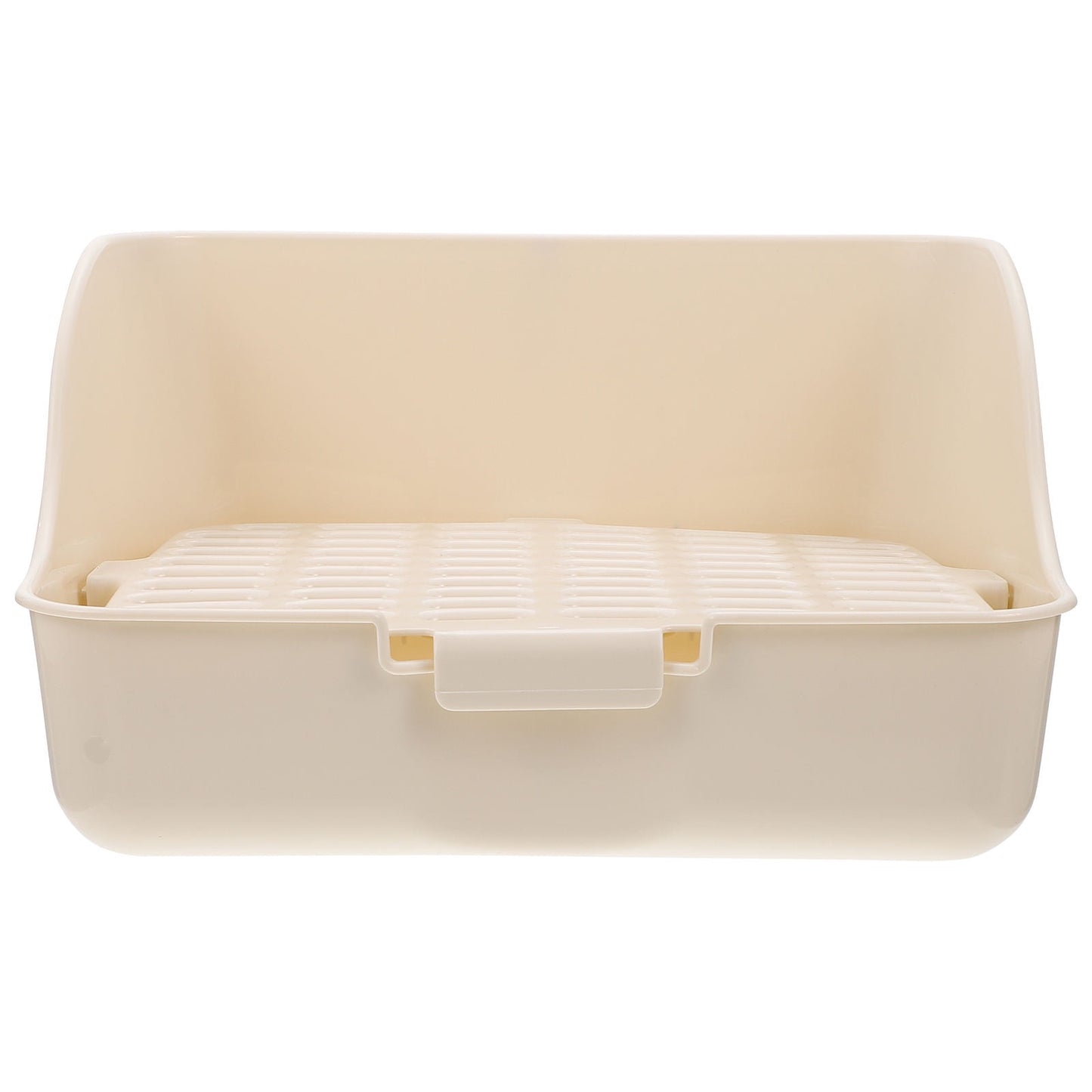 HOOWIFFY Pet Litter Box White Plastic, Durable for Rabbit and Small Animal Use