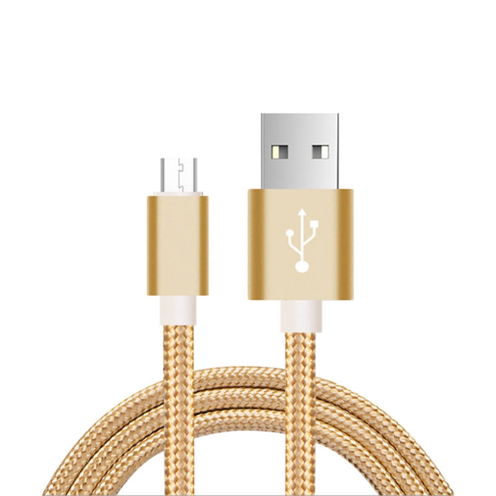 HOOWIFFY 3PCS USB Transfer Cables with Copper Wire Core, Assorted Colors, Fast Data and Charging