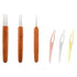 Tool Dreadlock Wooden Crochet Hooks Set with Hairpin Supplies, Assorted