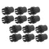HOOWIFFY 12Pcs Steamer Brush Attachments for Steam Cleaner Mop with Black Nylon Bristles for Effective Cleaning