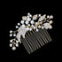 HOOWIFFY Decorative Hair Combs for Styling with Leaf Design and Rhinestones for Wedding 1Pack