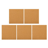HOOWIFFY 5Pcs Sound Insulation Cork Board Tiles with Self Adhesive Backing for Wall Decor